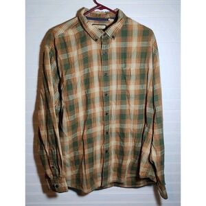 G H Bass & Co Shirt Men's XXL Multicolor Plaid Button Down Long Sleeve Collared